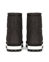 Nylon ankle boots with DG logo - | Dolce & Gabbana