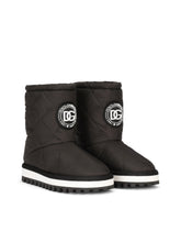 Nylon ankle boots with DG logo - | Dolce & Gabbana