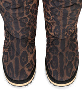 Leopard-print nylon city boots - | Dolce & Gabbana