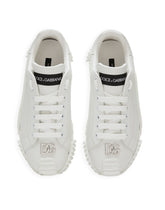 Calfskin NS1 sneakers with DG logo - | Dolce & Gabbana