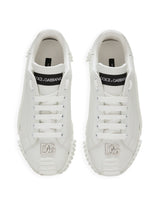 Calfskin NS1 sneakers with DG logo - | Dolce & Gabbana