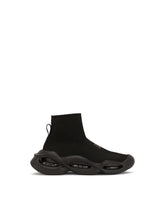 Stretch mesh Wave mid-top sneakers - | Dolce & Gabbana