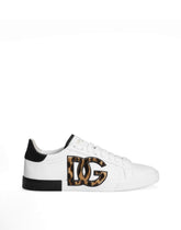Calfskin Portofino Vintage sneakers - | Dolce & Gabbana