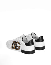 Calfskin Portofino Vintage sneakers - | Dolce & Gabbana