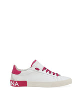 Portofino vintage calfskin sneakers - | Dolce & Gabbana