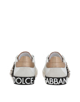Portofino vintage calfskin sneakers - | Dolce & Gabbana