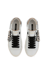Portofino vintage calfskin sneakers - | Dolce & Gabbana