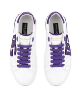 Portofino vintage calfskin sneakers - | Dolce & Gabbana