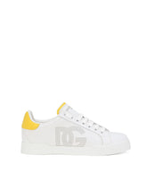 Calfskin Portofino sneakers - | Dolce & Gabbana
