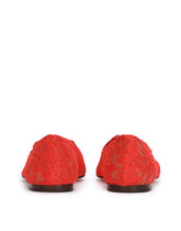 SLIPPER IN TAORMINA LACE WITH CRYSTALS - | Dolce & Gabbana