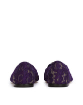 SLIPPER IN TAORMINA LACE WITH CRYSTALS - | Dolce & Gabbana