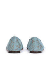 SLIPPER IN TAORMINA LACE WITH CRYSTALS - | Dolce & Gabbana