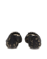 SLIPPER IN TAORMINA LACE WITH CRYSTALS - | Dolce & Gabbana