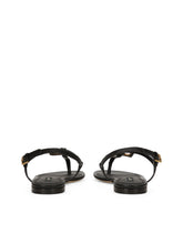 Women's Brown Leather Sandals - | Dolce & Gabbana