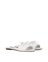 Woven nappa leather sliders - | Dolce & Gabbana