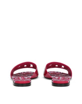 Patent leather DG sliders with cut-out - | Dolce & Gabbana
