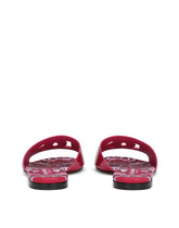 Patent leather DG sliders with cut-out - | Dolce & Gabbana