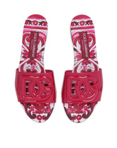 Patent leather DG sliders with cut-out - | Dolce & Gabbana