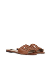 Calfskin slides with DG Millennials logo - | Dolce & Gabbana