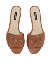 Calfskin slides with DG Millennials logo - | Dolce & Gabbana