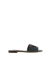 Calfskin slides with DG Millennials logo - | Dolce & Gabbana