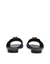 Patchwork denim Devotion slides - | Dolce & Gabbana