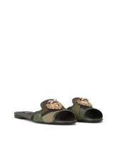 Devotion slides in camouflage patchwork - | Dolce & Gabbana