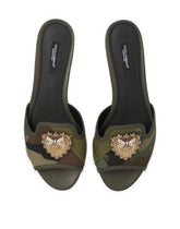 Devotion slides in camouflage patchwork - | Dolce & Gabbana