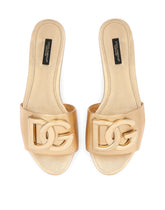 Nappa mordore slides with DG logo - | Dolce & Gabbana