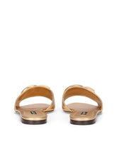 Nappa mordore slides with DG logo - | Dolce & Gabbana