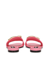 Patent leather sliders with DG logo - | Dolce & Gabbana