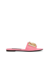 Patent leather sliders with DG logo - | Dolce & Gabbana
