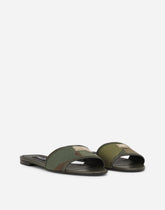 Camouflage patchwork slides - | Dolce & Gabbana