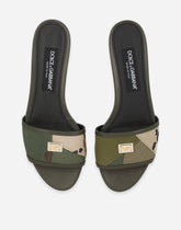 Camouflage patchwork slides - | Dolce & Gabbana