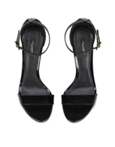 Polished calfskin sandals with DG baroque heel - | Dolce & Gabbana