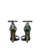 Python skin sandals with baroque DG detail - | Dolce & Gabbana