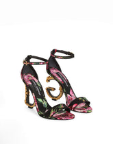 Satin baroque DG sandals - | Dolce & Gabbana