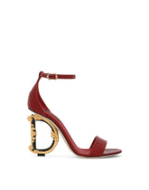 Crocodile-print calfskin baroque DG sandals - | Dolce & Gabbana