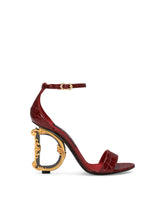 Crocodile-print baroque DG sandals - | Dolce & Gabbana