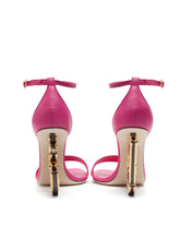 Nappa sandals with baroque DG heel - | Dolce & Gabbana