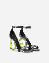 Printed elaphe baroque DG sandals - | Dolce & Gabbana