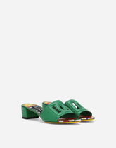 Patent leather DG mules with cut-out - | Dolce & Gabbana