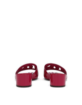 Patent leather DG mules with cut-out - | Dolce & Gabbana