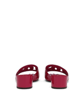 Patent leather DG mules with cut-out - | Dolce & Gabbana