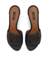 Calfskin mules with DG Millennials logo - | Dolce & Gabbana