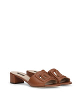 Calfskin mules with DG Millennials logo - | Dolce & Gabbana