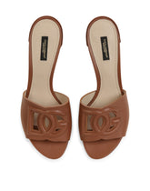 Calfskin mules with DG Millennials logo - | Dolce & Gabbana