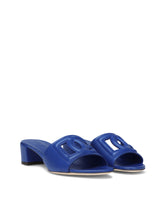 Calfskin sliders with DG logo - | Dolce & Gabbana