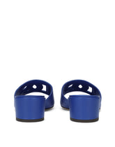 Calfskin sliders with DG logo - | Dolce & Gabbana