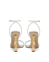 Patent leather sandals with 3.5 heel - | Dolce & Gabbana